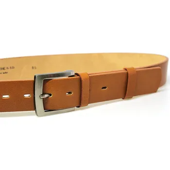 Opasek PENNY BELTS Kožený opasek 25-42 světle hnědý - 115 cm
