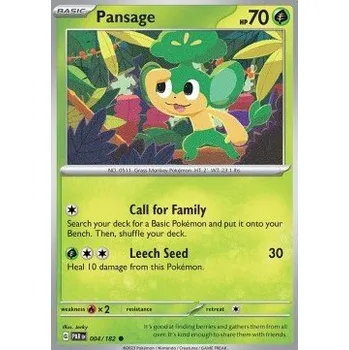Sběratelská karetní hra Pokémon PAR 004/182 Pansage - Paradox Rift Stav: Near Mint, Verze: REVERSE HOLO