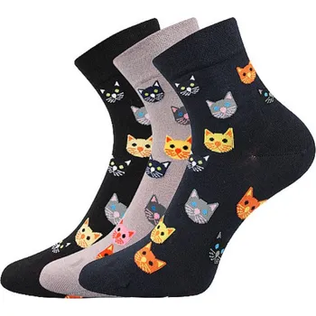 Dámské ponožky Lonka Felixa kočky 3 páry