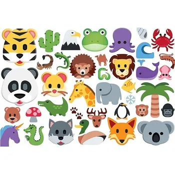 Puzzle Eurographics Puzzle Emoji zvířátka 100 dílků