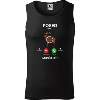 Pánské tílko Pánské tílko Malfini Core Posed volá... musím jít!