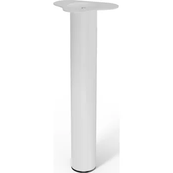 Nábytkové kování Stabilit Nábytková noha, ø 60 × 400 mm, ocel, bílá, 75 kg 50289