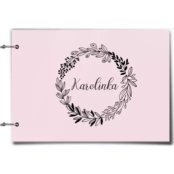 Fotokniha Plexi album se sponami Věneček se jménem