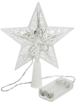Vánoční ozdoba Hvězda na špici stromku Family 58034 15 cm