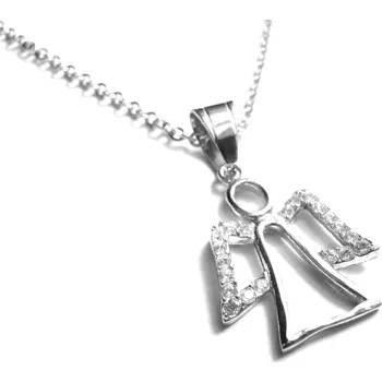 Náhrdelník Steel Jewelry Náhrdelník anděl z chirurgické oceli NH080364 dárkové balení zdarma