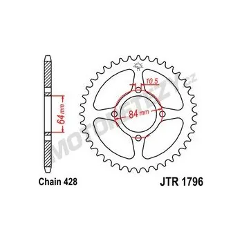 Řetězová sada pro motocykl Rozeta SUZUKI RV 125 Van Van rok 07-16