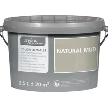 barva na zeď Barva na zeď StyleColor Natural mud hnědá 2,5 l