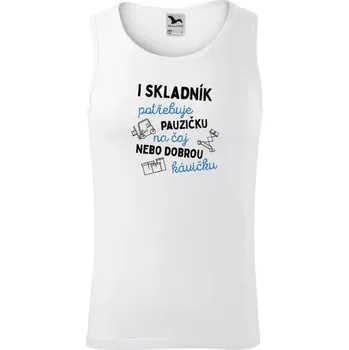 Pánské tílko Pánské tílko Malfini Core I skladník potřebuje pauzičku