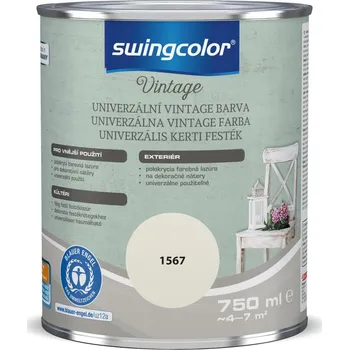 Lak na dřevo Swingcolor Univerzální barva, bílá, polomatná, 750 ml 6429.T0750.1567