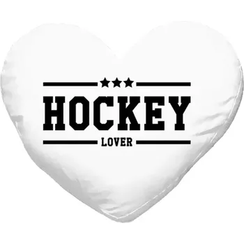 Polštář Polštář srdce 40x35 cm Hockey lover
