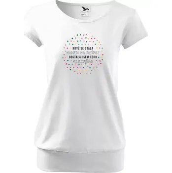 Těhotenské tričko Malfini City Když se stála fronta na tatínky, dostala jsem toho nejlepšího