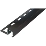 ACARA SP8 ukončovací lišta Q, čtvercová, pravidelná, hliník lakovaný černá, 9 mm, 3 m AACC 9033-MAT/3