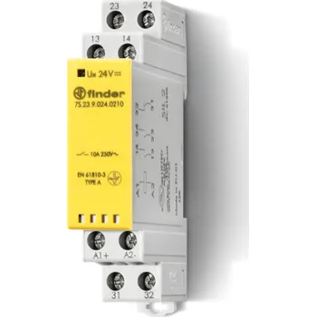 Relé s nuceně vedenými kontakty, DIN, 2Z+1R 6A, 24V DC, 1 modul. 7S.23.9.024.0210