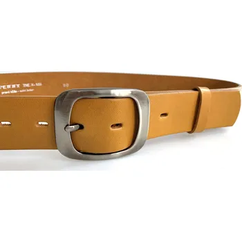 Opasek PENNY BELTS Kožený opasek 9933 pískový - 85 cm