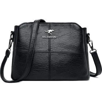 Kabelka Prostorná kabelka crossbody Barva: Černá