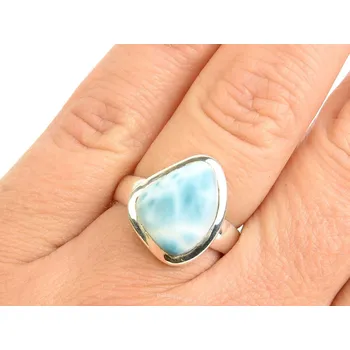 Prsten Prsten s larimarem Ag 925/1000 6,3g (vel.54)