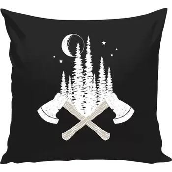 Polštář Polštář černý 40x40 cm Sekery