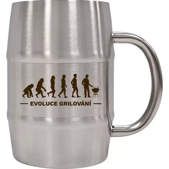 Sklenice Nerezový chladicí půllitr Evoluce - grilování