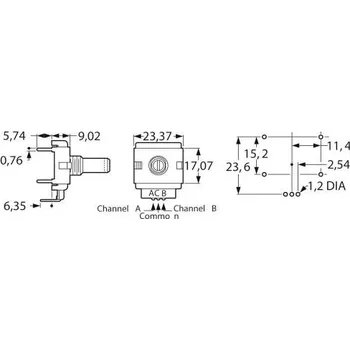 Bourns rotační snímač 1 ks ECW1J-B24-BC0024L