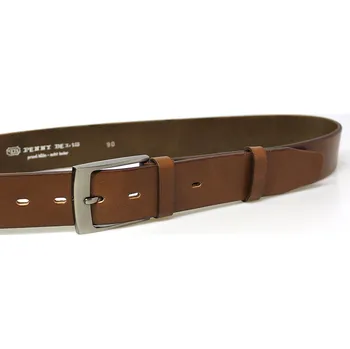 Opasek PENNY BELTS Kožený opasek 34-48 hnědý - 110 cm