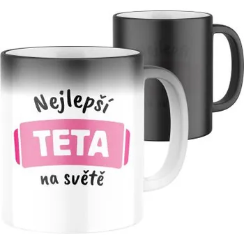 Magický keramický hrnek s potiskem Nejlepší teta na světě