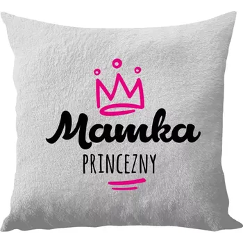 Polštář Polštář bílý 40x40 cm - dlouhý chlup Mamka princezny