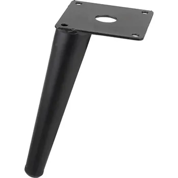 Nábytkové kování Interex design Nábytková nožka HORN / Černá matná 150 mm
