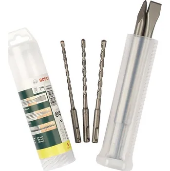 Dílna Bosch Sada vrtáků a sekáčů, nástrojová ocel, 5 ks, SDS Plus&nbsp;2607019456