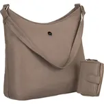 Peterson béžová kožená sada shopper kabelky a peněženky [DH] PTN 6104-DS Velikost: ONE SIZE