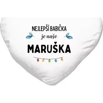 Polštář Polštář srdce 40x35 cm Nejlepší babička, oslava