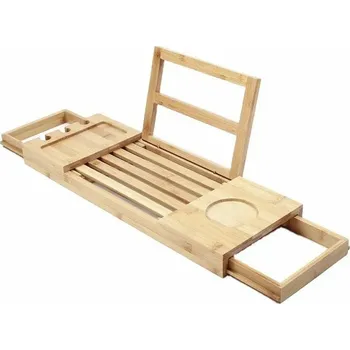 Koupelnový nábytek 4Home Royal bambusový rozkládací podnos na vanu 50/92 x 18 cm přírodní