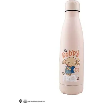 Cinereplicas Lahev nerezová Dobby is free, růžová, Harry Potter