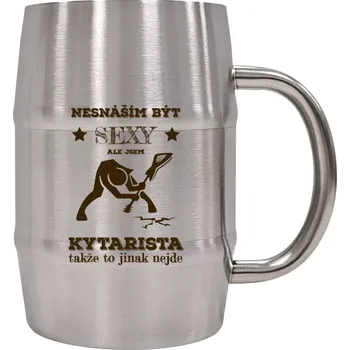 Sklenice Nerezový chladicí půllitr Nesnáším být sexy, ale jsem kytarista