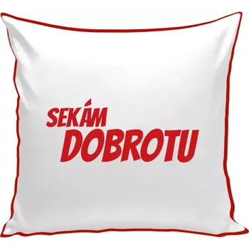 Polštář Polštář barevný 32x32 cm Sekám dobrotu