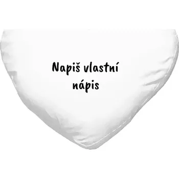 Polštář Polštář srdce 40x35 cm Vlastní nápis