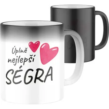 Magický keramický hrnek s potiskem Úplně nejlepší ségra