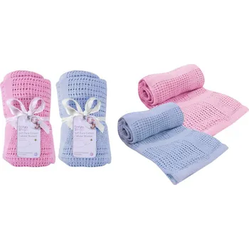 Dětská deka FIRST STEPS Deka háčkovaná - 70x90cm 100% bavlna