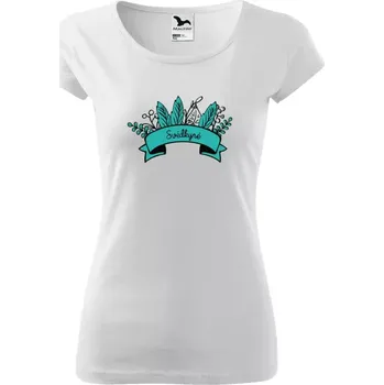 Dámské tričko Dámské tričko Malfini Pure Svědkyně - zelené lupeny