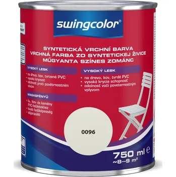 Lak na dřevo Swingcolor Bílý email, bílý, lesklý, 750 ml 6140 T0750 96