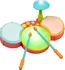 Hudební nástroj pro děti B. toys Toy Drum Set barevný