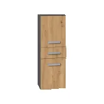 FALCO Koupelnová nízká skříňka Noemi V DDS antracit/dub artisan