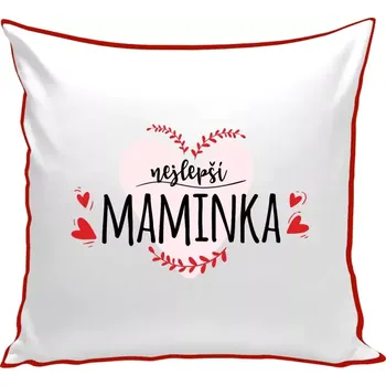 Polštář Polštář barevný 32x32 cm Nejlepší maminka