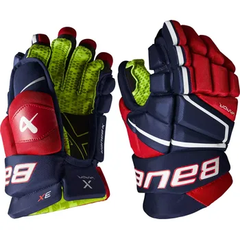 Chránič rukou Rukavice Bauer Vapor 3X S22 JR, Junior, 10", tmavě modrá-červená-bílá Bauer