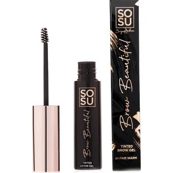 Tužka na obočí SOSU Cosmetics Brow Beautiful Gel na obočí 01 Fair Warm 5 ml