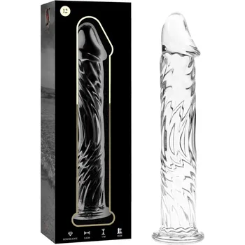 Dildo Ibiza Nebula Model 12 Dildo Borosilicate Glass 17x3.5cm Clear