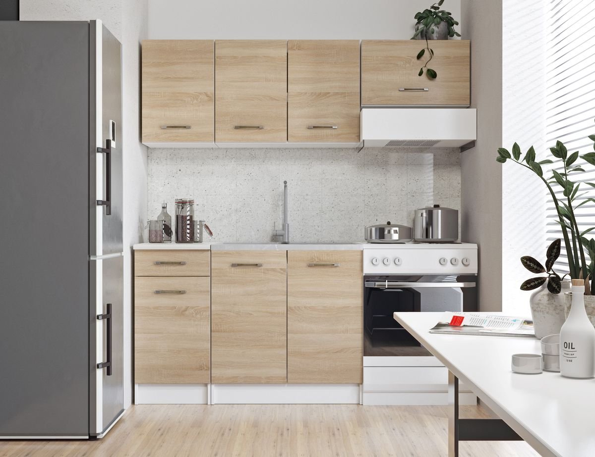 Kuchyňská linka Lunaro 180, 180 × 81,5/57 × 44 cm ECO 180