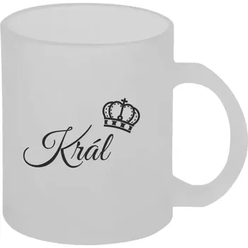 Hrnek 330 ml - skleněný matný Král