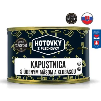 Hotové jídlo Hotovky z plechovky Zelňačka u uzeným masem a klobásou v plechovce Velikost: 400 ml