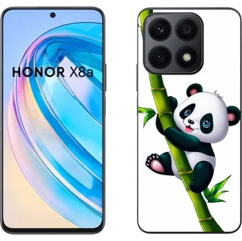 Pouzdro na mobilní telefon Gelový kryt mmCase na Honor X8a - panda na bambusu