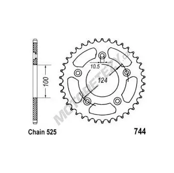 Řetězová sada pro motocykl Rozeta DUCATI 999 (03-06) rok 03-06